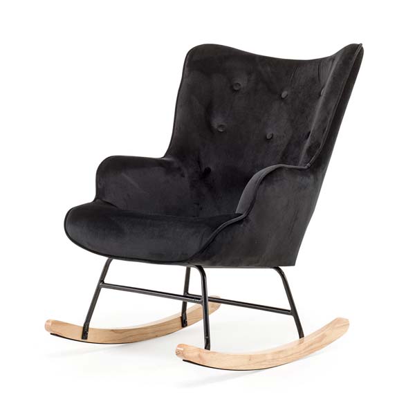 schommelstoel zwart